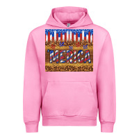 Fuchsia Pink 'merica Urban Hoodie - TumblerDesignByShophia