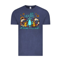 Vintage Denim with god all things are possible matthew 19 26 Vintage Tee - JahusDesignShop