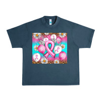 Midnight Navy Breast cancer balloon Urban Heavy Tee - Artiststas