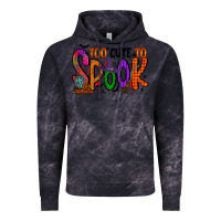 Cloud Black too cute to spook Vintage Hoodie - RacoonDesign