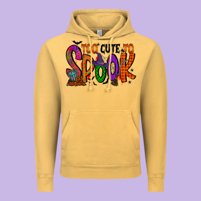 Too Cute To Spook Vintage Hoodie Designed By Racoondesign