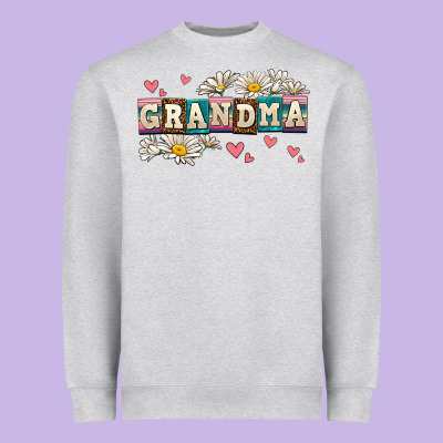 Daisy Grandma Heavyweight Sweatshirt Designed By Adodesignshop