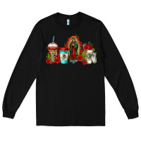 Black lady of guadalupe coffee Long Sleeve Tee - Jasminsmagicworld