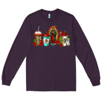 Plum lady of guadalupe coffee Long Sleeve Tee - Jasminsmagicworld