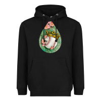 Black baseball and western roses teardrop  6 Heavyweight Hoodie - BundleAndBundleShop