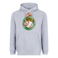 Heather Grey baseball and western roses teardrop  6 Heavyweight Hoodie - BundleAndBundleShop