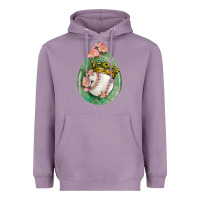 Lavender baseball and western roses teardrop  6 Heavyweight Hoodie - BundleAndBundleShop