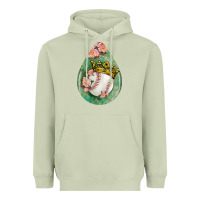 Matcha baseball and western roses teardrop  6 Heavyweight Hoodie - BundleAndBundleShop