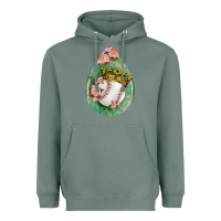 Sage baseball and western roses teardrop  6 Heavyweight Hoodie - BundleAndBundleShop