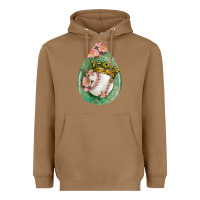 Toasted Coconut baseball and western roses teardrop  6 Heavyweight Hoodie - BundleAndBundleShop