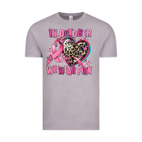 Vintage Zinc western leopard  in october we wear pink heart Vintage Tee - AdoDesignShop