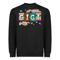 Black daisy gıgı Heavyweight Sweatshirt - AdoDesignShop