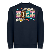 Navy daisy gıgı Heavyweight Sweatshirt - AdoDesignShop