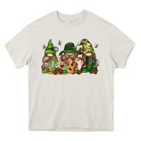 Cream camping gnomies Heavy Core Tee - texasbilliewilder