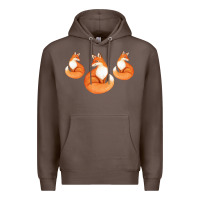 Coffee Three Little Foxes IN Fox Family I Gift Premium Hoodie - Bettercallsaul