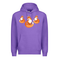 Purple Three Little Foxes IN Fox Family I Gift Premium Hoodie - Bettercallsaul