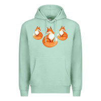 Seafoam Three Little Foxes IN Fox Family I Gift Premium Hoodie - Bettercallsaul