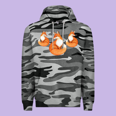 Three Little Foxes In Fox Family I Gift Premium Hoodie Designed By Bettercallsaul