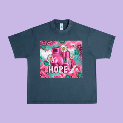 Breast Cancer Boxing Gloves Urban Heavy Tee Designed By Artiststas
