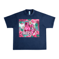 Navy Breast Cancer Boxing Gloves Urban Heavy Tee - Artiststas