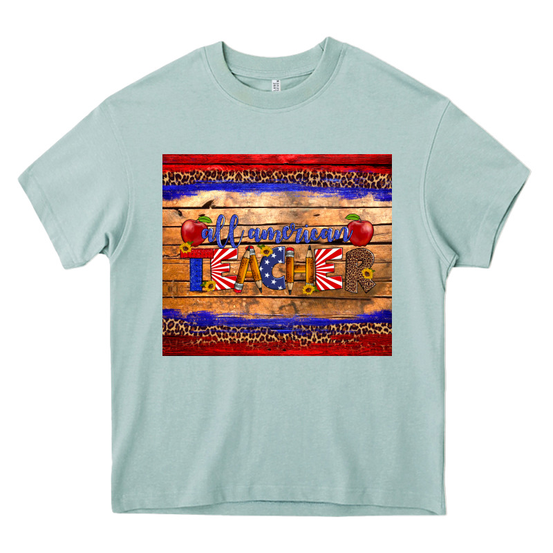 All American Teacher Tumbler Heavy Core Tee by Artiststas | Teevron