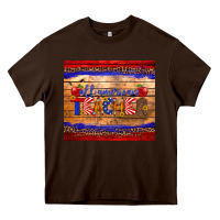 Chocolate Brown all american teacher tumbler Heavy Core Tee - Artiststas