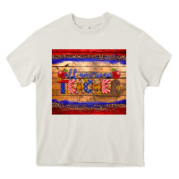 Cream all american teacher tumbler Heavy Core Tee - Artiststas