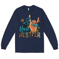 Navy hair hustler Long Sleeve Tee - Jasminsmagicworld