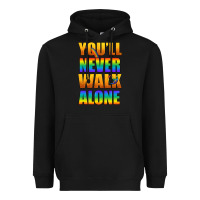 Black Lgbtq You'll Never Walk Alone With Peace Heavyweight Hoodie - BundleAndBundleShop
