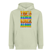 Matcha Lgbtq You'll Never Walk Alone With Peace Heavyweight Hoodie - BundleAndBundleShop