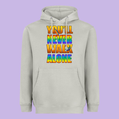 Lgbtq You'll Never Walk Alone With Peace Heavyweight Hoodie Designed By Bundleandbundleshop