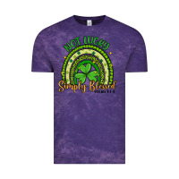 Cloud Purple not lucky simply blessed rainbow Vintage Tee - Artiststas