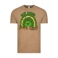 Vintage Coffee not lucky simply blessed rainbow Vintage Tee - Artiststas