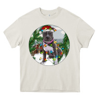 Cream Pitbull And Farm Heavy Core Tee - RanaPortraitStore
