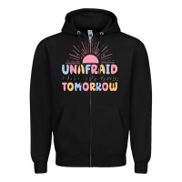 Black unafraid i know who holds tomorrow Zipper Hoodie - MaliasSmallBusiness