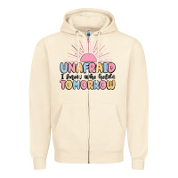 Sandshell unafraid i know who holds tomorrow Zipper Hoodie - MaliasSmallBusiness