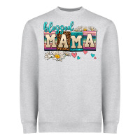 Daisy Blessed Mama Heavyweight Sweatshirt | Teevron