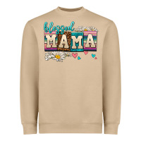 Mushroom daisy blessed mama Heavyweight Sweatshirt - AdoDesignShop