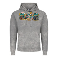 Cloud Rock western farm trucks farm animals Vintage Hoodie - FaDigitalArtStudio