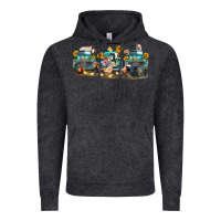 Vintage Black western farm trucks farm animals Vintage Hoodie - FaDigitalArtStudio