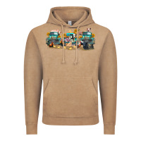 Vintage Coffee western farm trucks farm animals Vintage Hoodie - FaDigitalArtStudio