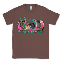 Chestnut with god all things are possible race Classic Tee - AdoDesignShop
