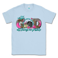 Dusty Blue with god all things are possible race Classic Tee - AdoDesignShop