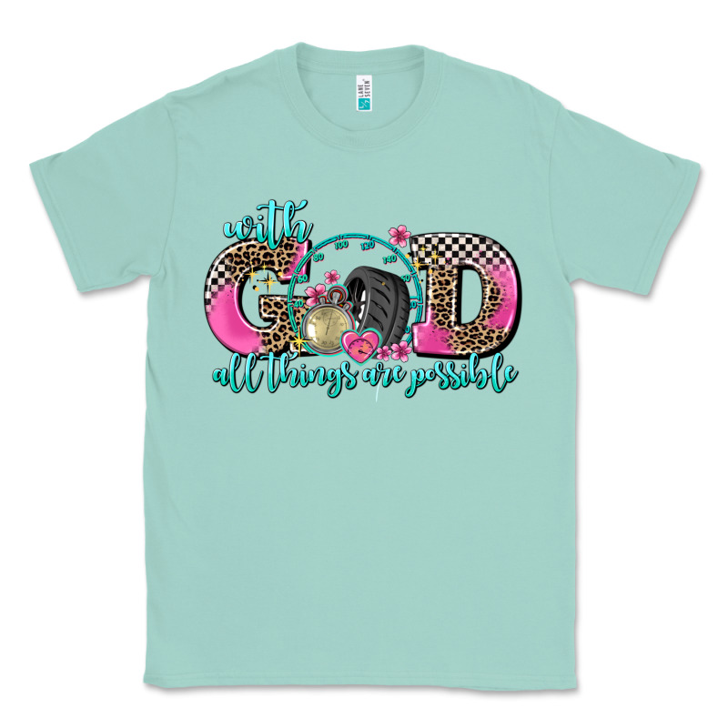 With God All Things Are Possible Race Classic Tee by AdoDesignShop | Teevron