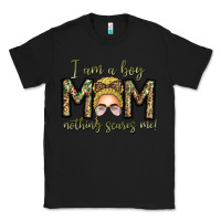 Black Iam Boy Mom Nothing Scares Me Classic Tee - CowhideDigitalArt