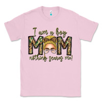 Bubblegum Pink Iam Boy Mom Nothing Scares Me Classic Tee - CowhideDigitalArt