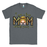 Charcoal Heather Iam Boy Mom Nothing Scares Me Classic Tee - CowhideDigitalArt