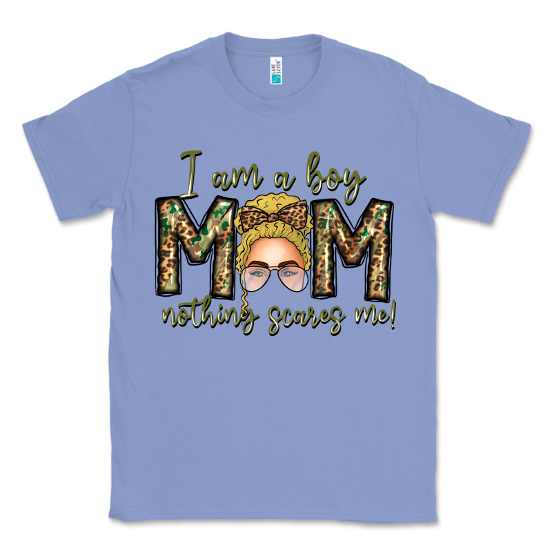 Iam Boy Mom Nothing Scares Me Classic Tee by CowhideDigitalArt | Teevron