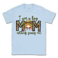 Dusty Blue Iam Boy Mom Nothing Scares Me Classic Tee - CowhideDigitalArt