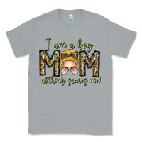 Heather Grey Iam Boy Mom Nothing Scares Me Classic Tee - CowhideDigitalArt